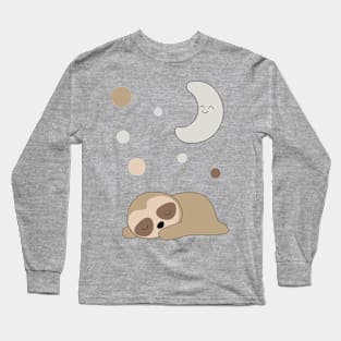 sleepy sloth Long Sleeve T-Shirt